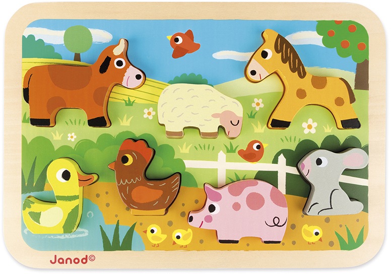 Janod Puzzle »Chunky Holzfiguren-Puzzle Bauernhof« Janod Puzzle »Chunky Holzfiguren-Puzzle Bauernhof« von Janod