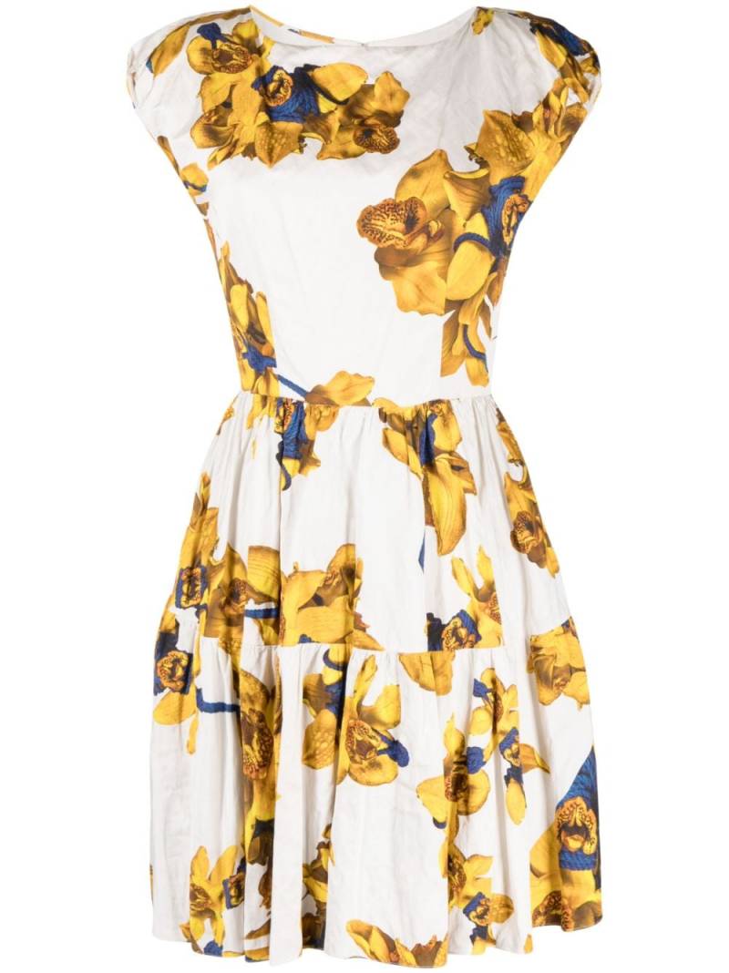 Jason Wu Collection floral-print boat-neck dress - White von Jason Wu Collection