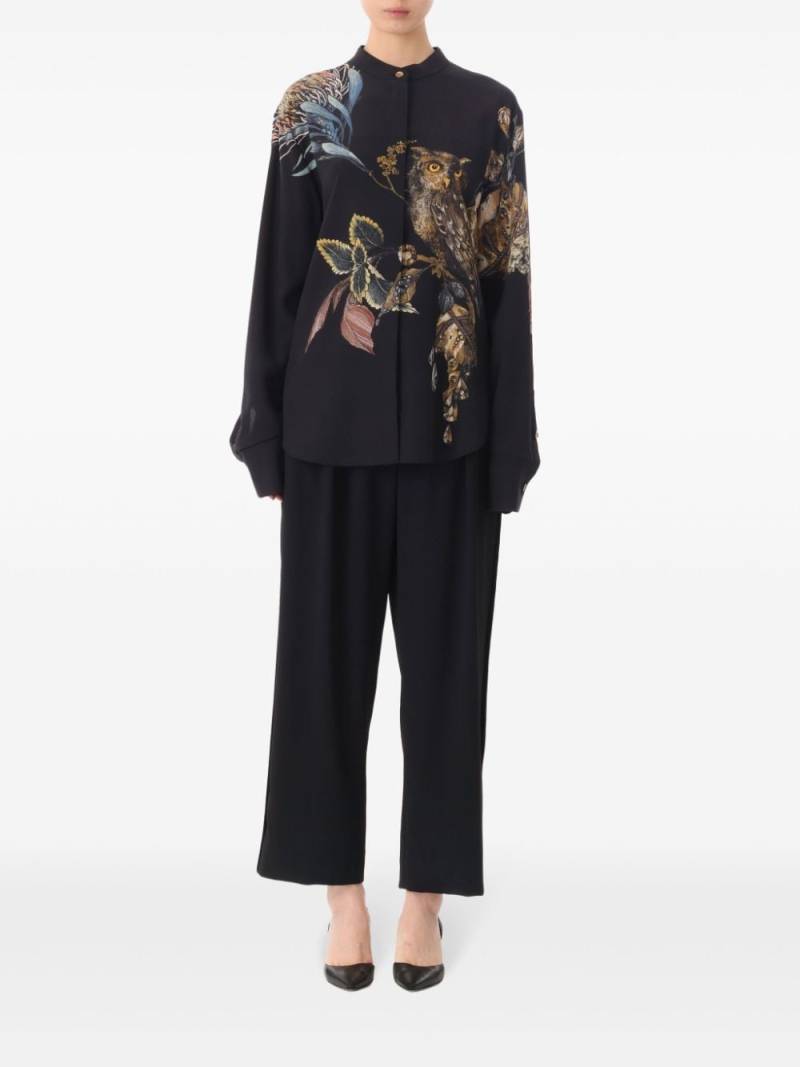 Jason Wu Collection floral-print button-down shirt - Black von Jason Wu Collection