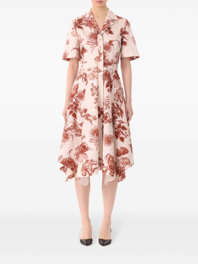 Jason Wu Collection floral-print midi dress - Neutrals von Jason Wu Collection