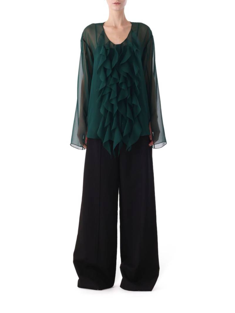 Jason Wu Collection ruffle-detailing blouse - Green von Jason Wu Collection