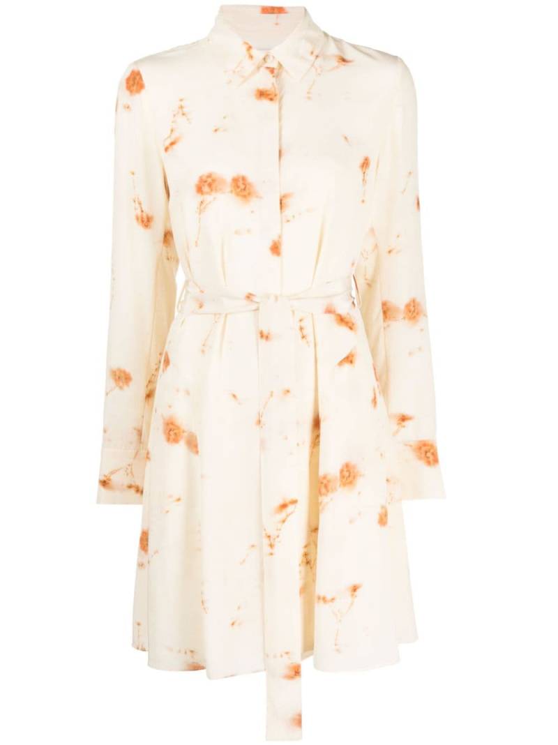 Jason Wu abstract flower-print shirt dress - White von Jason Wu