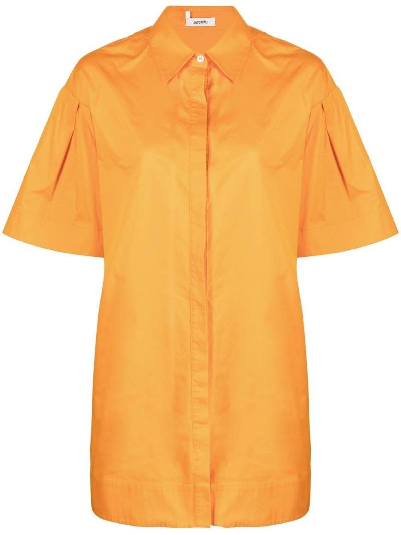 Jason Wu balloon-sleeved shirt dress - Orange von Jason Wu