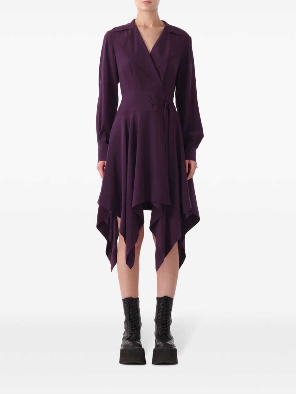 Jason Wu handkercheif-hem silk dress - Purple von Jason Wu