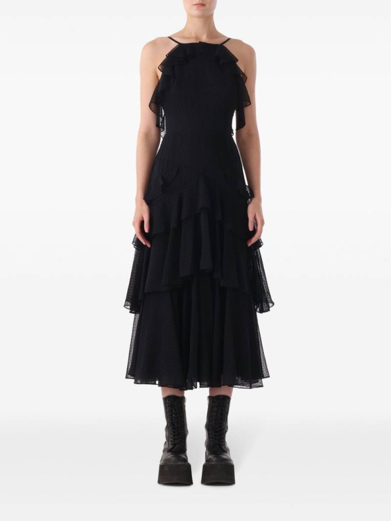 Jason Wu ruffle-detail midi dress - Black von Jason Wu