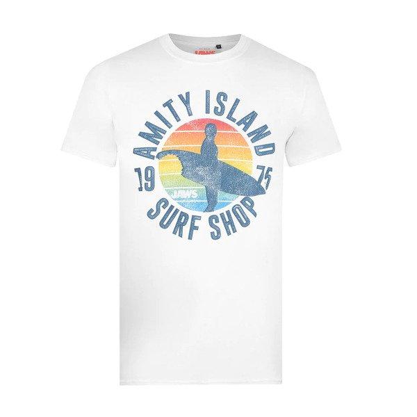 Amity Surf Shop Tshirt Herren Weiss M von Jaws