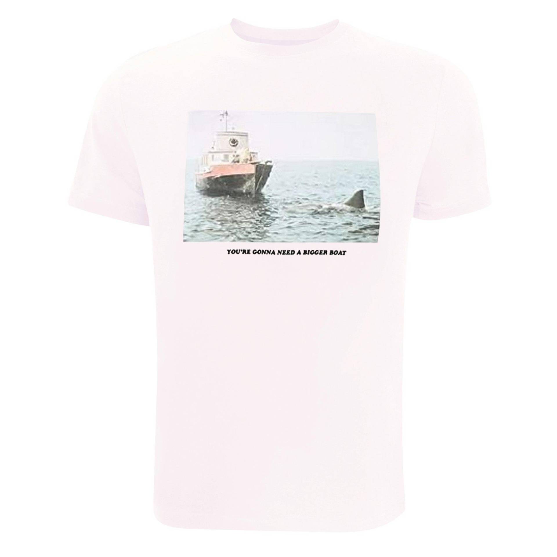 Bigger Boat Tshirt Herren Weiss L von Jaws