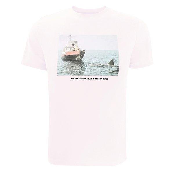 Bigger Boat Tshirt Herren Weiss XL von Jaws