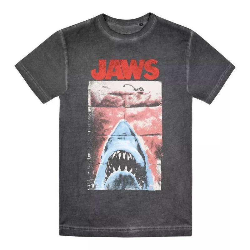 Punk Tshirt Herren Schwarz L von Jaws