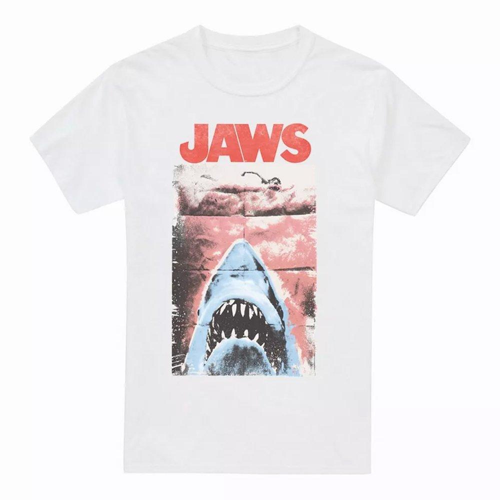 Punk Tshirt Herren Weiss M von Jaws