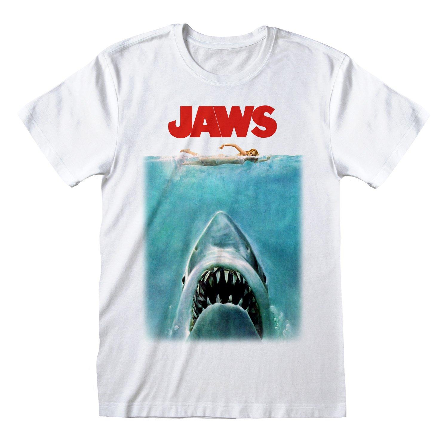 Tshirt Damen Weiss S von Jaws