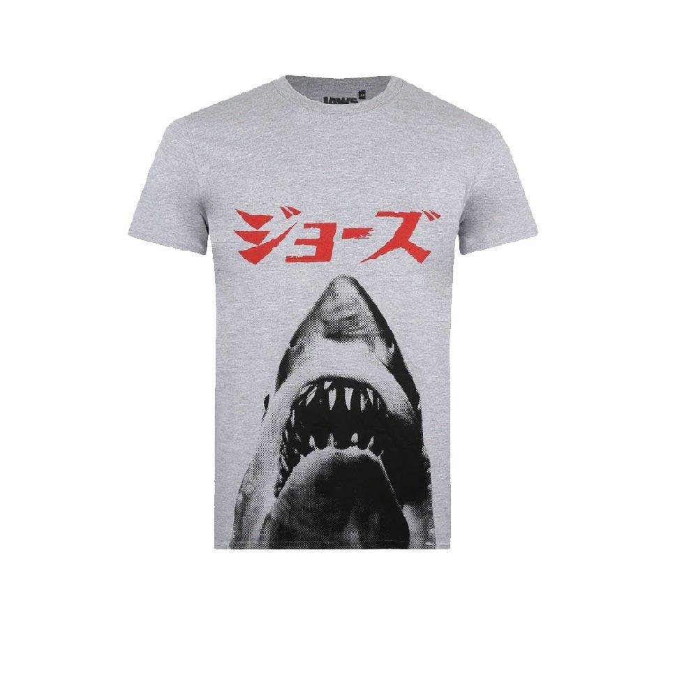 Tshirt Herren Grau L von Jaws