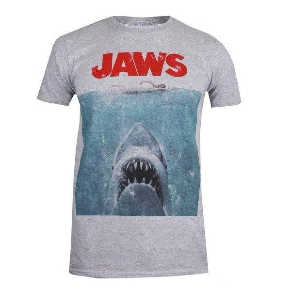 Tshirt Herren Grau L von Jaws