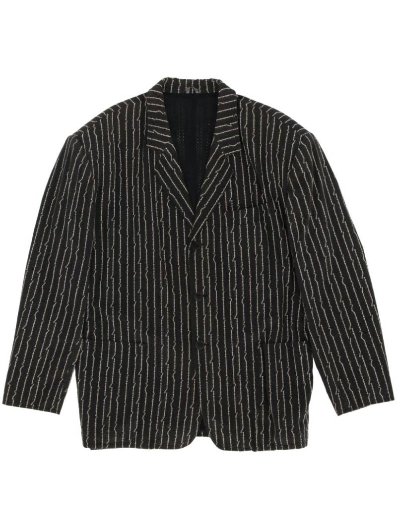 Jean Paul Gaultier Pre-Owned 1980s pinstripe blazer - Black von Jean Paul Gaultier Pre-Owned