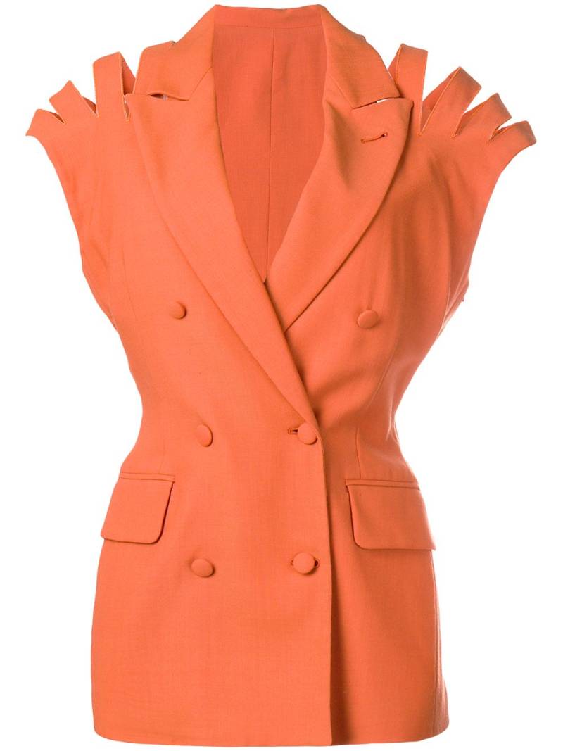 Jean Paul Gaultier Pre-Owned 1989 'Voyage Autour Du Monde En 168 Tenues' blazer - Orange von Jean Paul Gaultier Pre-Owned