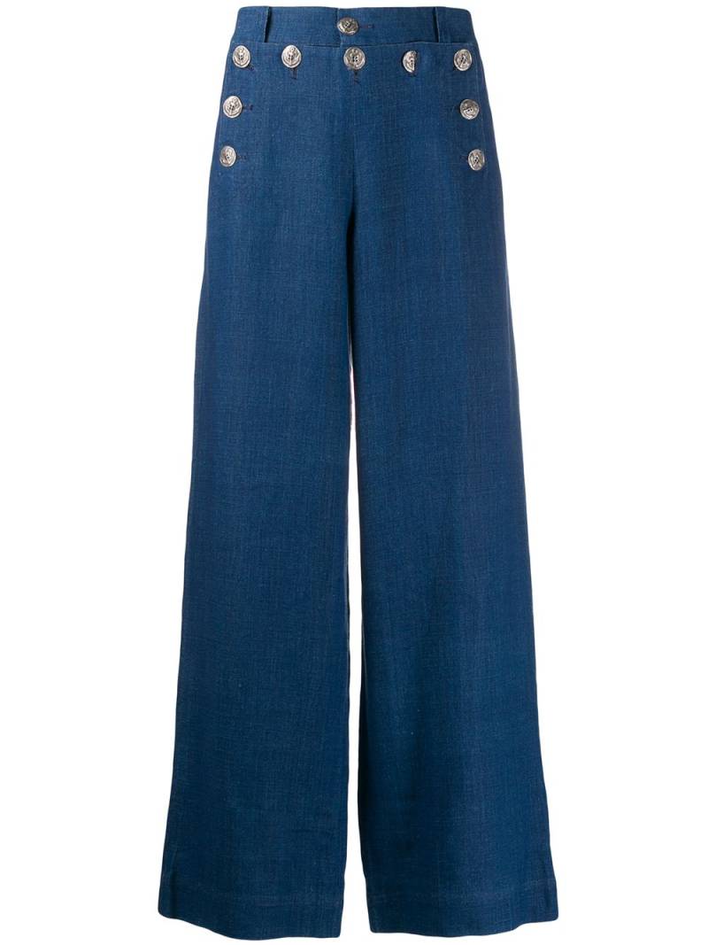 Jean Paul Gaultier Pre-Owned 1990s Sailor trousers - Blue von Jean Paul Gaultier Pre-Owned