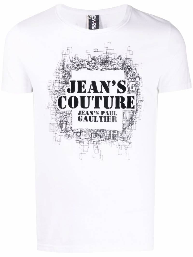 Jean Paul Gaultier Pre-Owned 1990s logo print T-shirt - White von Jean Paul Gaultier Pre-Owned