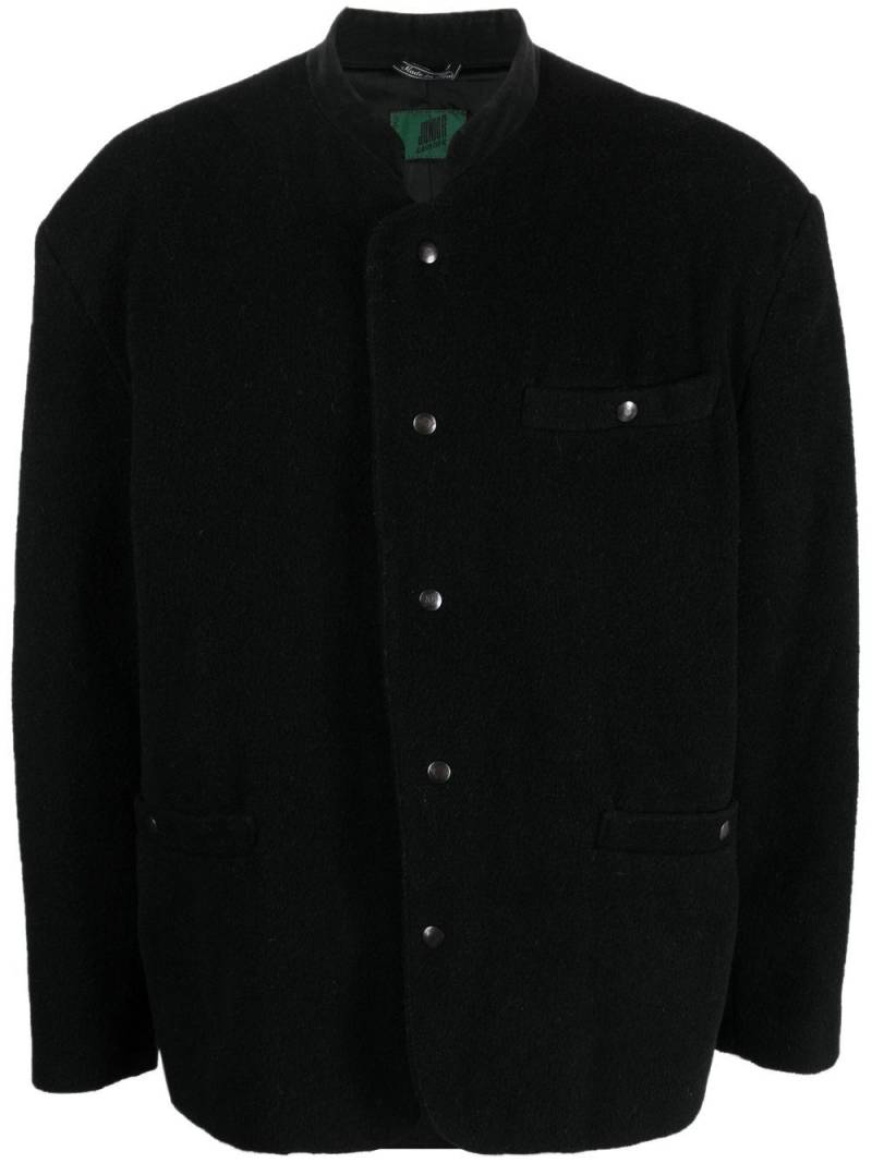 Jean Paul Gaultier Pre-Owned 1990s mock neck wool jacket - Black von Jean Paul Gaultier Pre-Owned