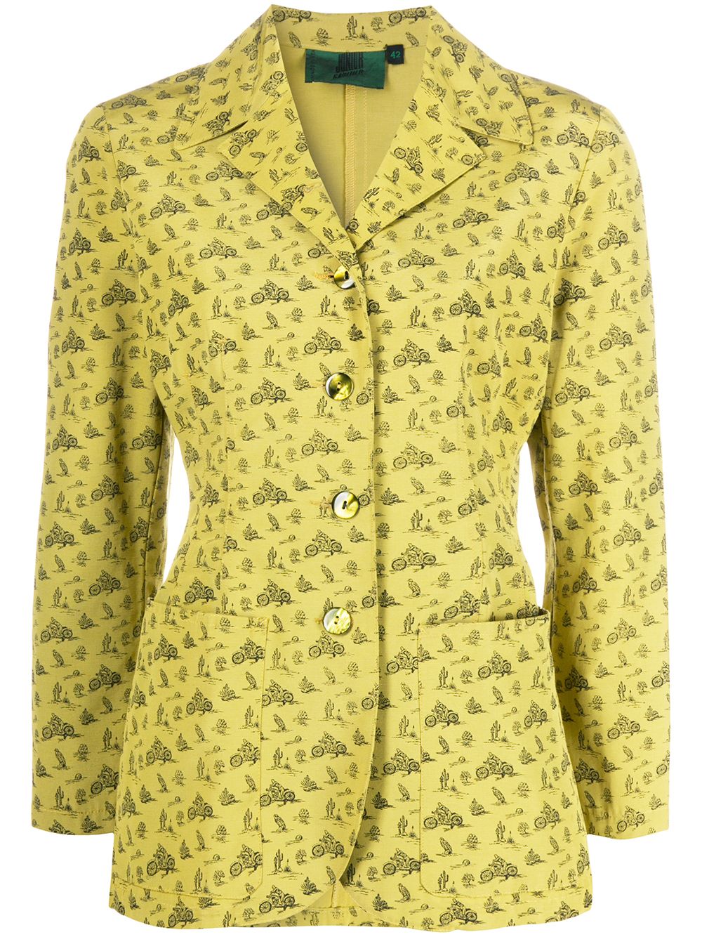 Jean Paul Gaultier Pre-Owned 1991 Junior print jacket - Yellow von Jean Paul Gaultier Pre-Owned