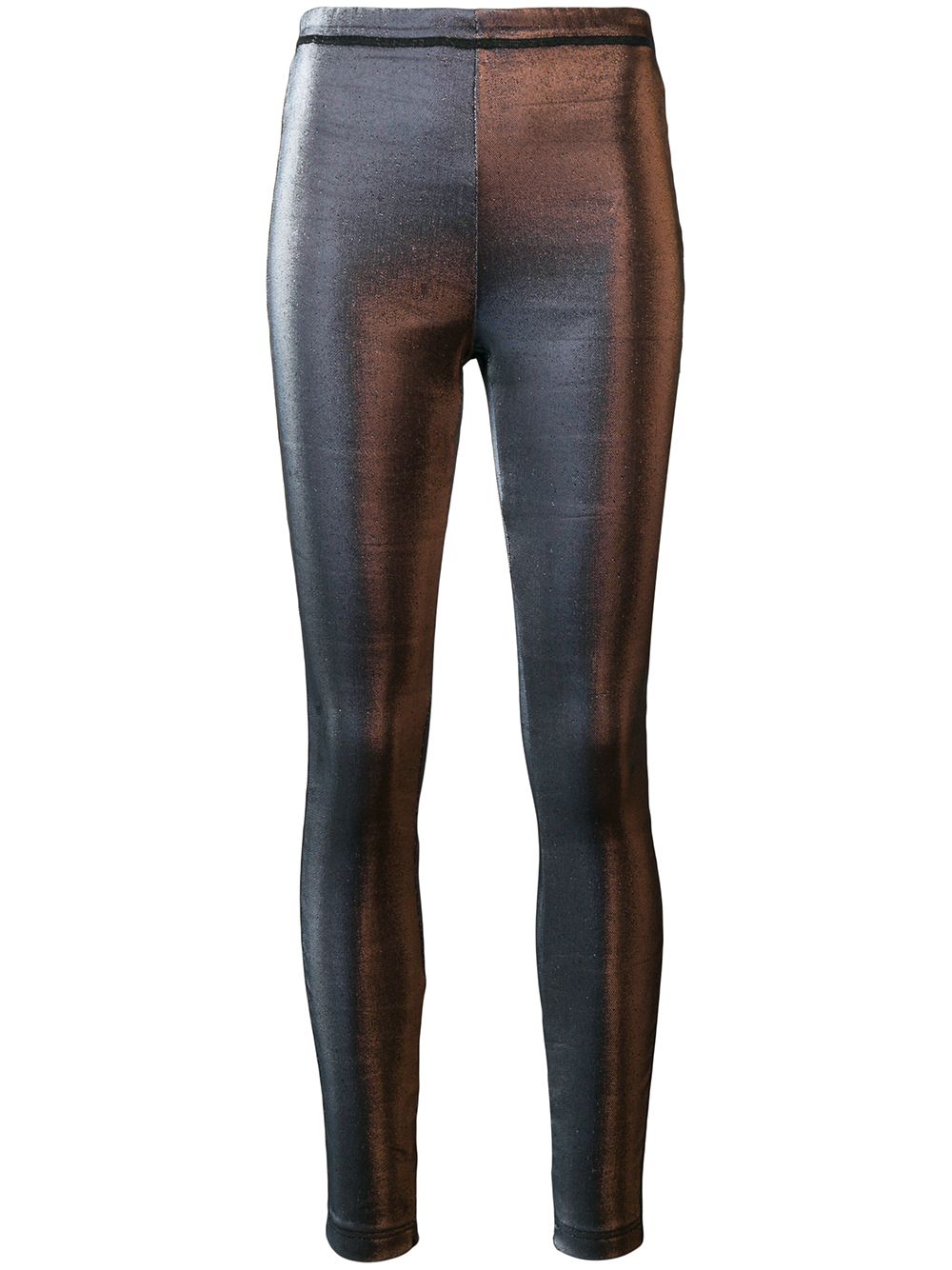 Jean Paul Gaultier Pre-Owned 1993 shine effect leggings - Blue von Jean Paul Gaultier Pre-Owned