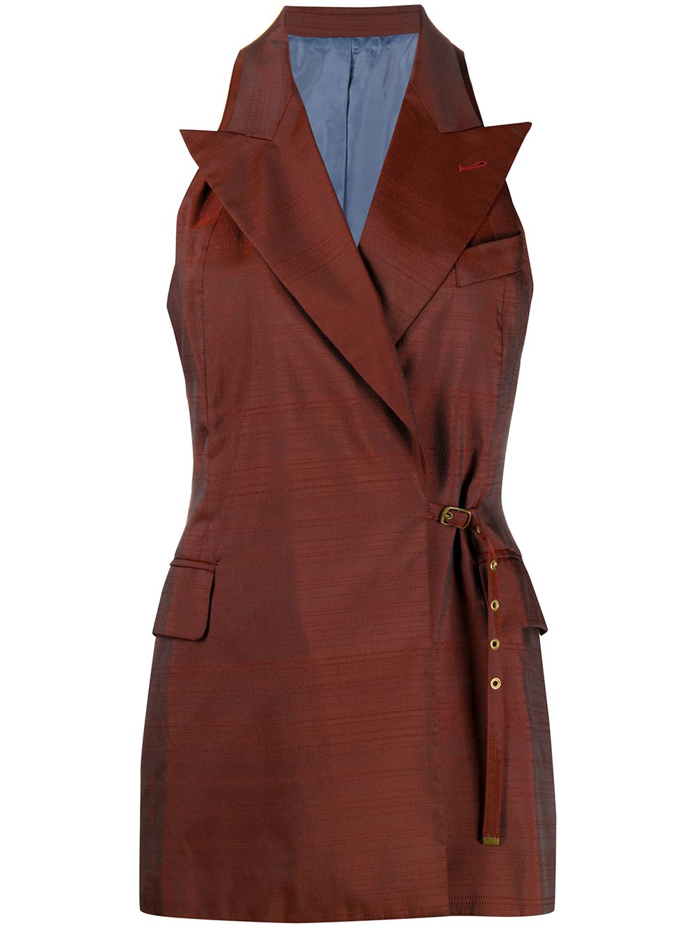 Jean Paul Gaultier Pre-Owned 1995 sleeveless peaked waistcoat - Red von Jean Paul Gaultier Pre-Owned