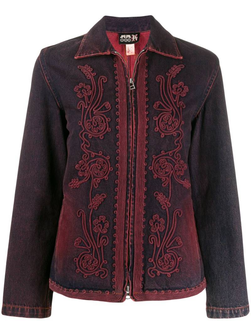 Jean Paul Gaultier Pre-Owned Collared denim jacket - Purple von Jean Paul Gaultier Pre-Owned