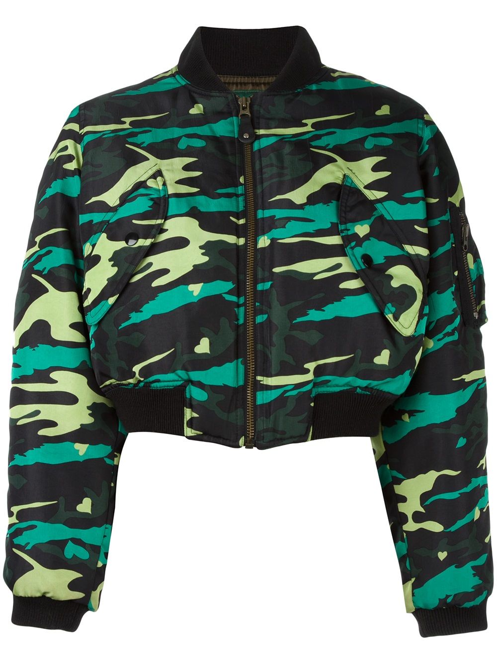 Jean Paul Gaultier Pre-Owned army bomber jacket - Green von Jean Paul Gaultier Pre-Owned