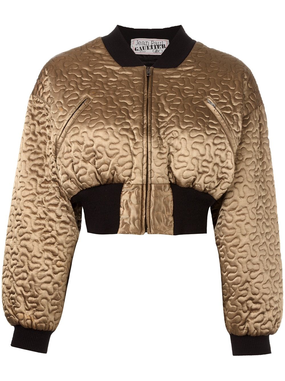 Jean Paul Gaultier Pre-Owned cropped bomber jacket - Metallic von Jean Paul Gaultier Pre-Owned