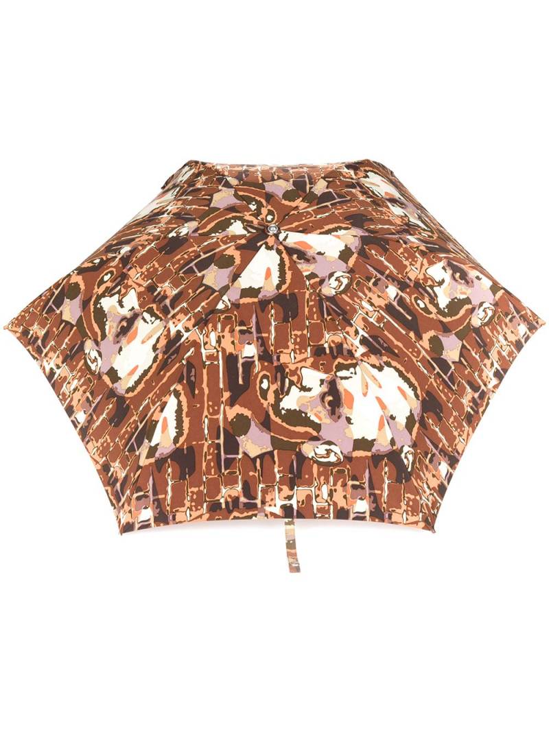 Jean Paul Gaultier Pre-Owned 1992 face-print umbrella - Brown von Jean Paul Gaultier Pre-Owned