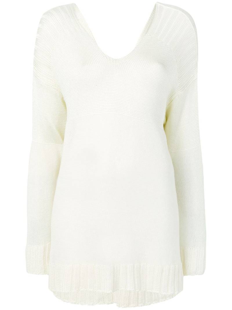 Jean Paul Gaultier Pre-Owned open back jumper - White von Jean Paul Gaultier Pre-Owned