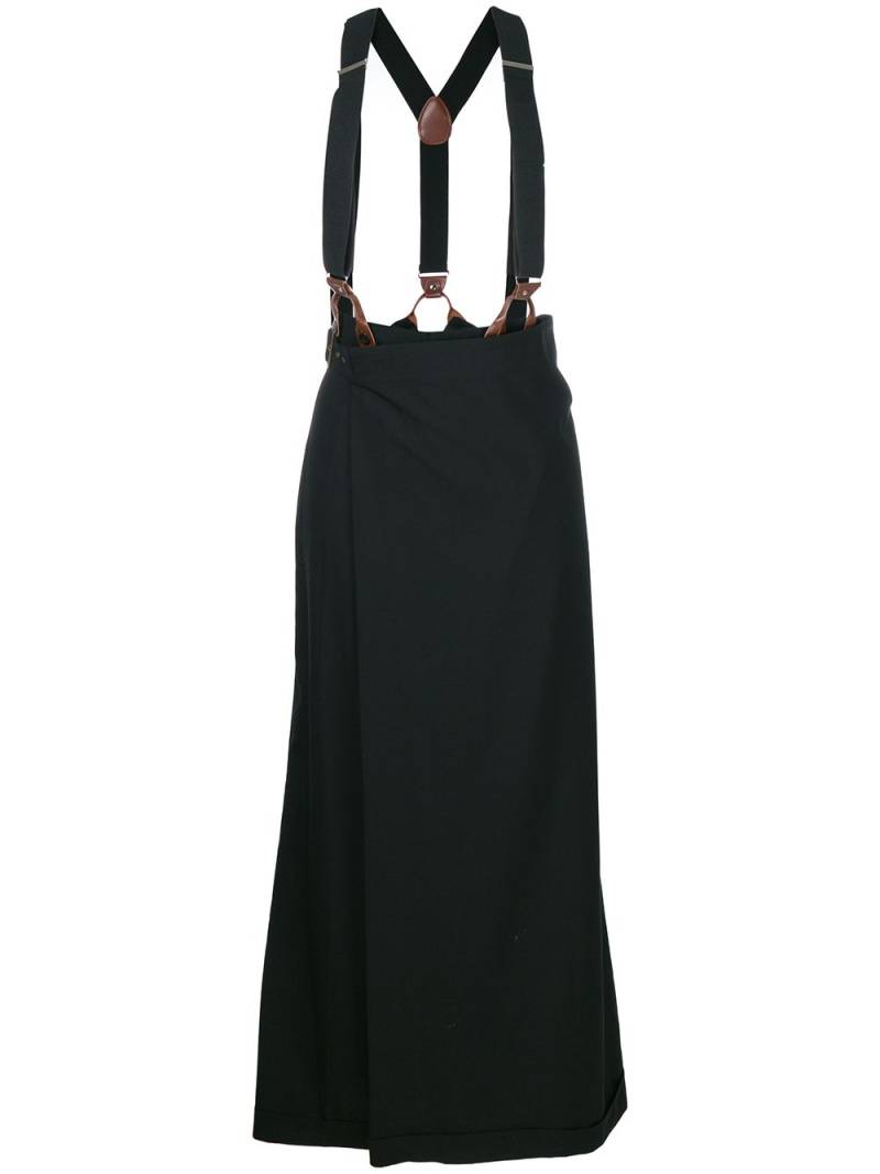 Jean Paul Gaultier Pre-Owned suspenders skirt trousers - Black von Jean Paul Gaultier Pre-Owned