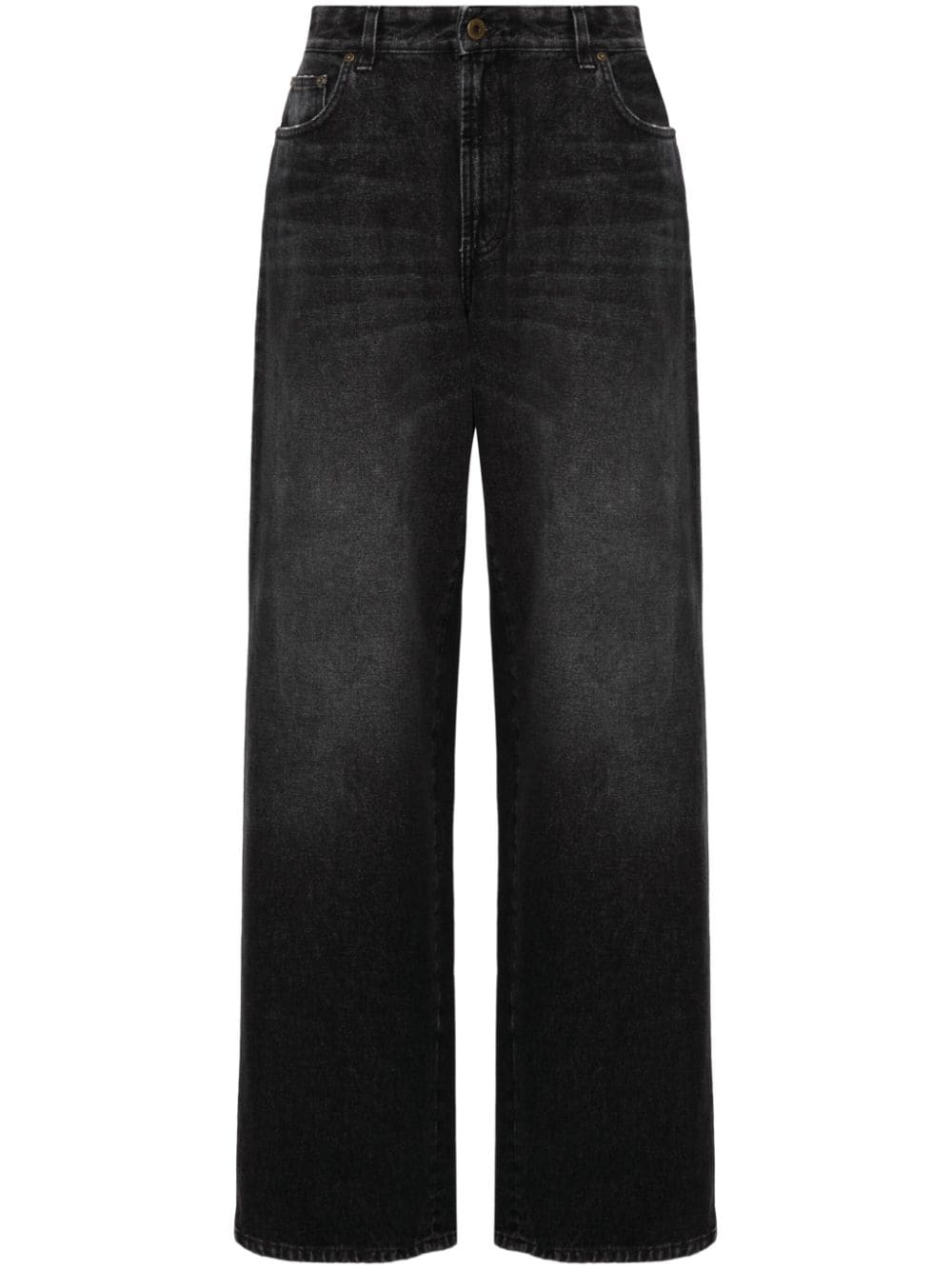 Jean Paul Gaultier Body Marinière-print jeans - Black von Jean Paul Gaultier