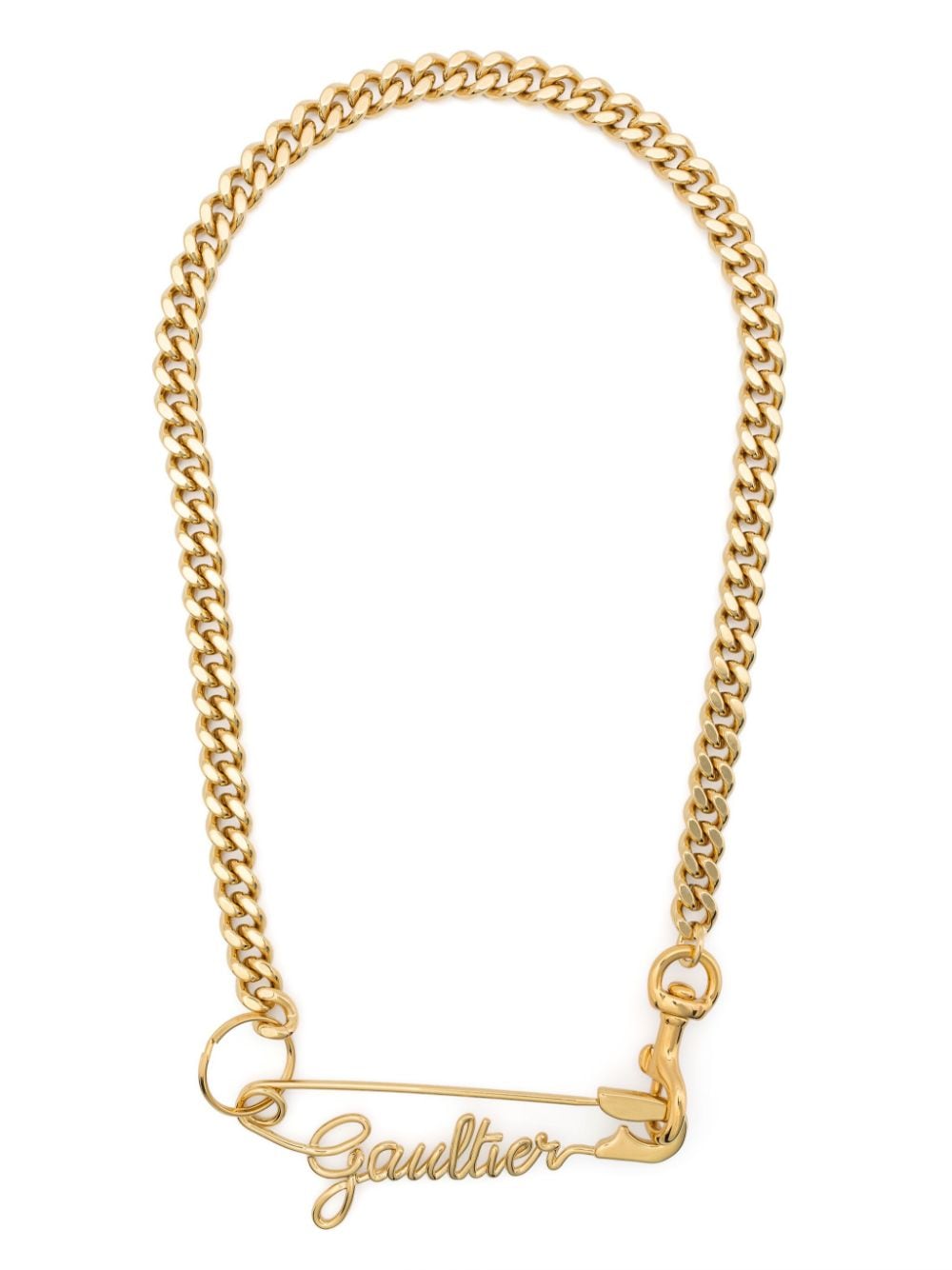 Jean Paul Gaultier Gaultier Safety Pin chain-link necklace - Gold von Jean Paul Gaultier