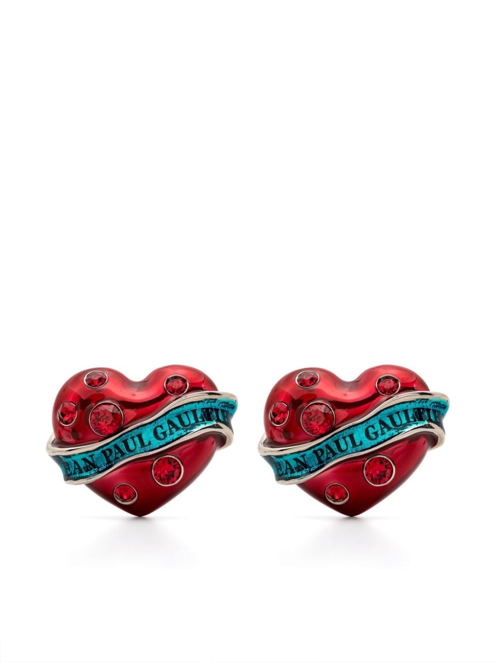 Jean Paul Gaultier The Big Heart earrings - Silver von Jean Paul Gaultier