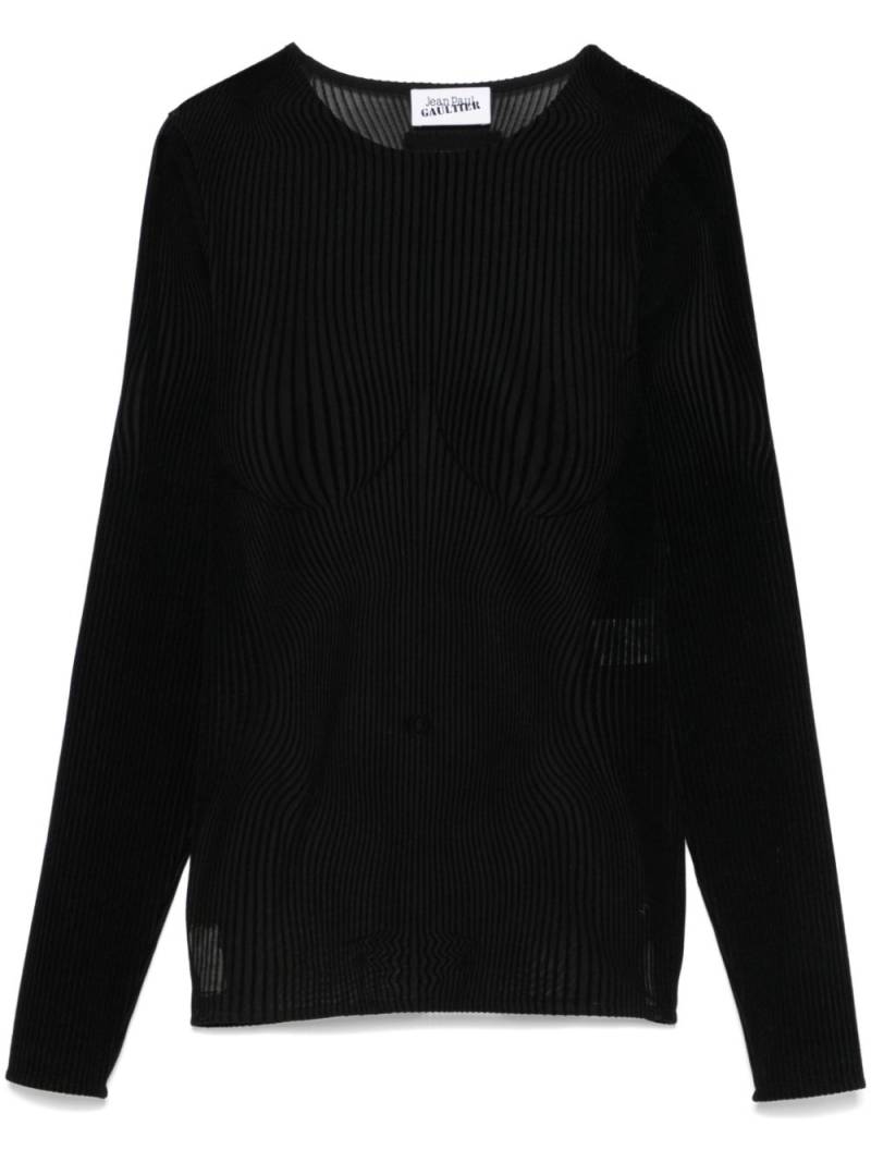 Jean Paul Gaultier The Morphing Pinstripes top - Black von Jean Paul Gaultier