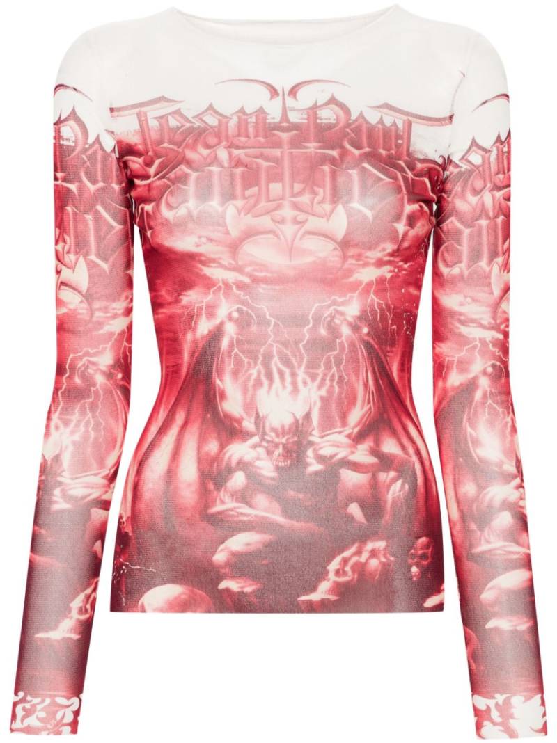 Jean Paul Gaultier The Red Diablo longsleeved T-shirt - White von Jean Paul Gaultier