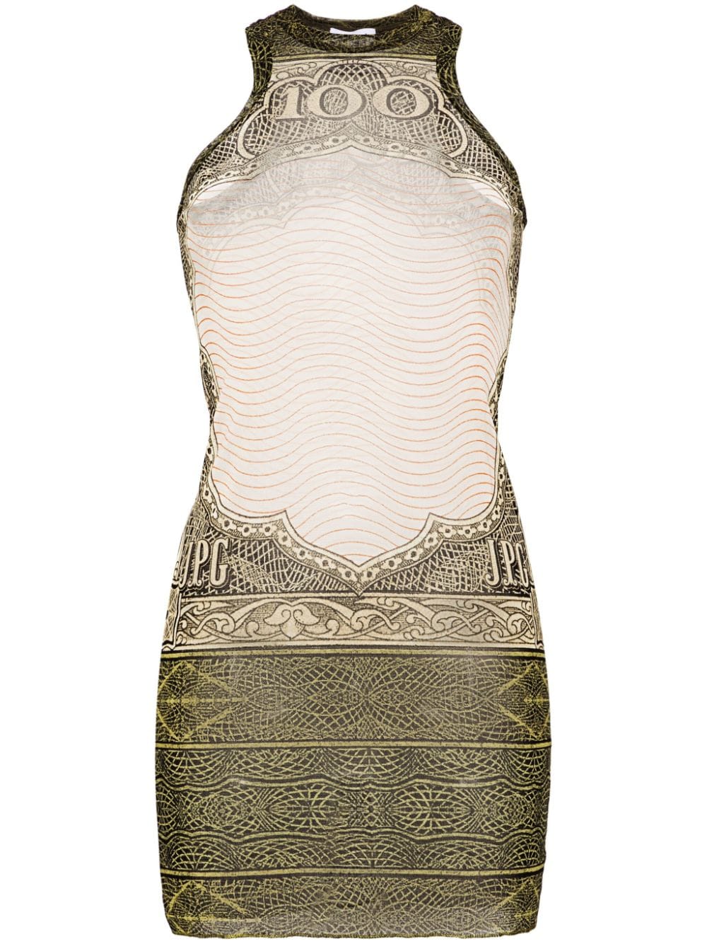 Jean Paul Gaultier The Short Green Cartouche dress von Jean Paul Gaultier