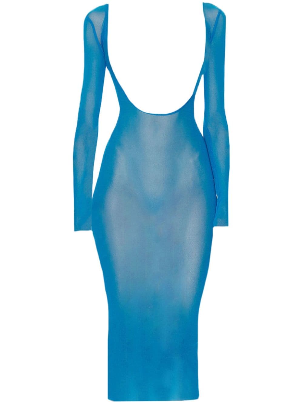 Jean Paul Gaultier X Shayne Oliver mesh dress - Blue von Jean Paul Gaultier