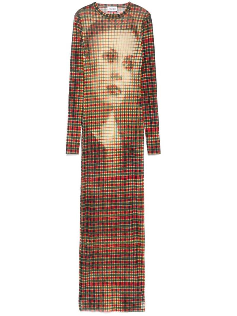 Jean Paul Gaultier face-print dress - Neutrals von Jean Paul Gaultier