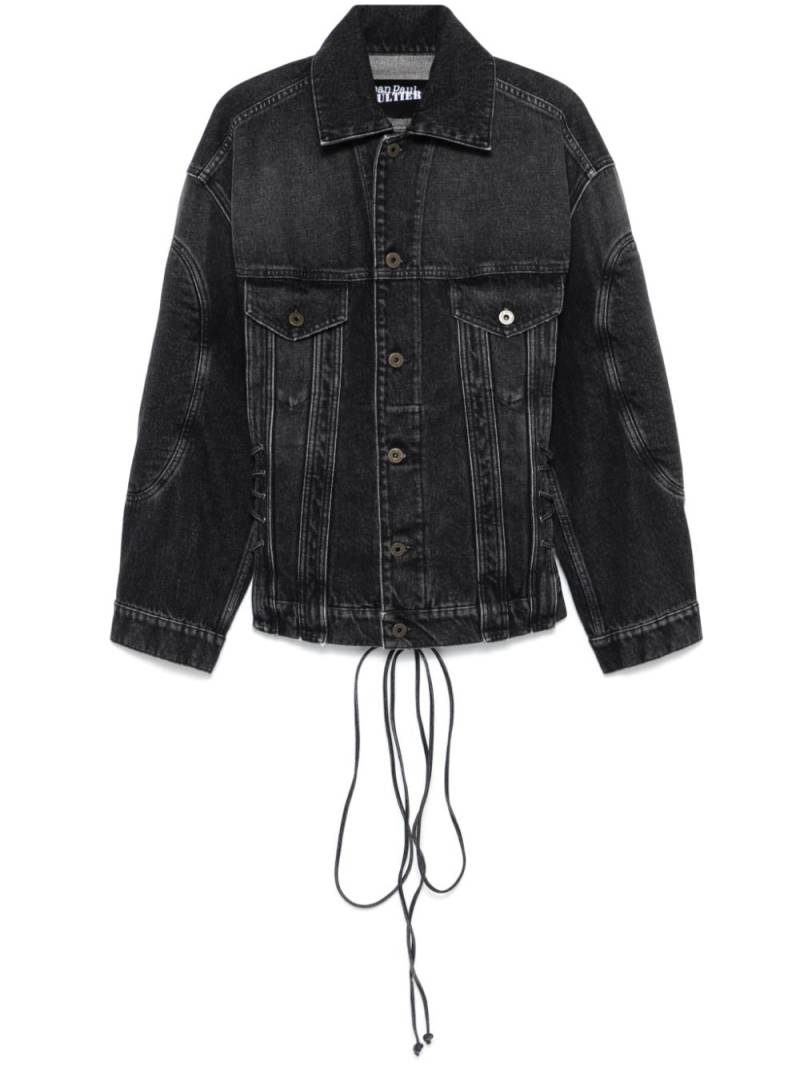 Jean Paul Gaultier lace-up denim jacket - Black von Jean Paul Gaultier