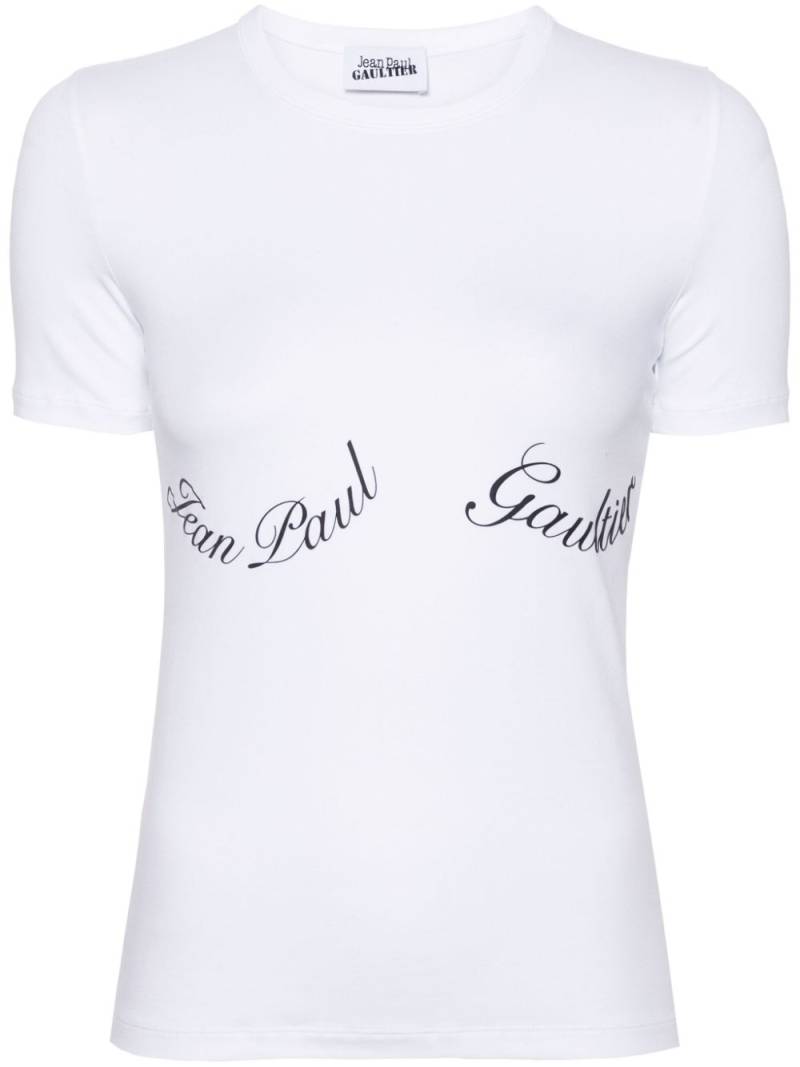 Jean Paul Gaultier logo-print cotton T-shirt - White von Jean Paul Gaultier