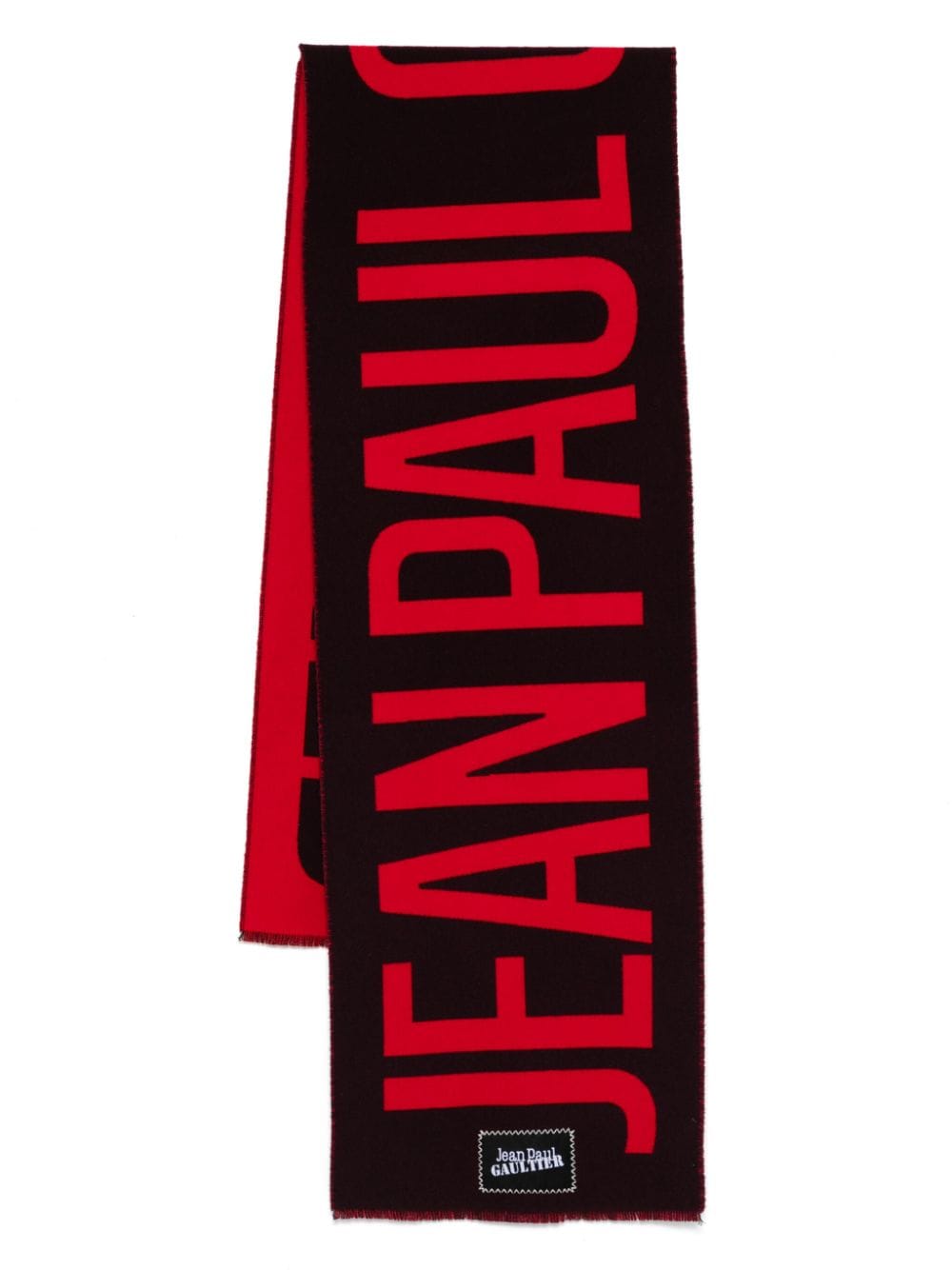 Jean Paul Gaultier logo-print scarf - Red von Jean Paul Gaultier