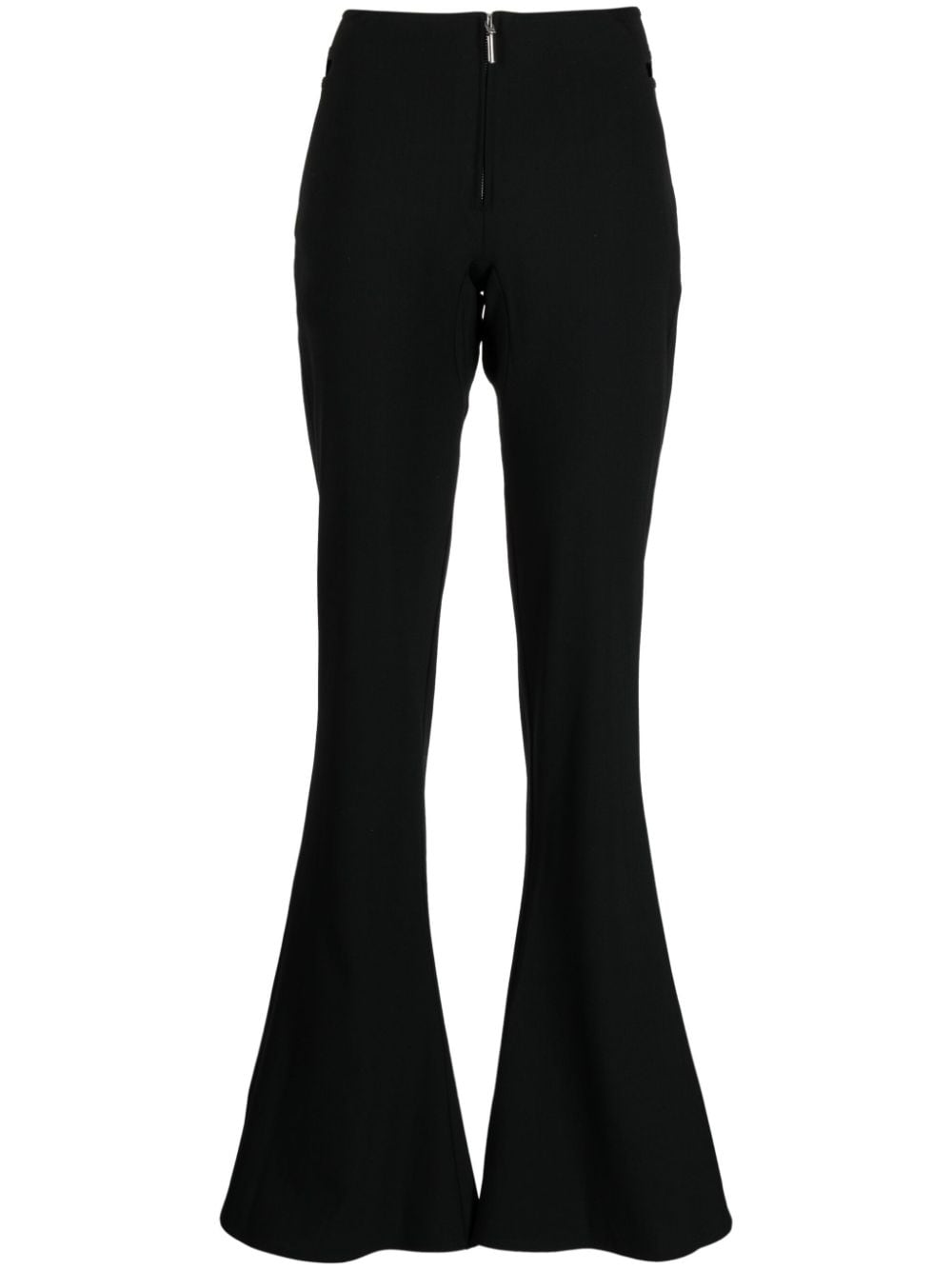 Jean Paul Gaultier low-rise flared trousers - Black von Jean Paul Gaultier