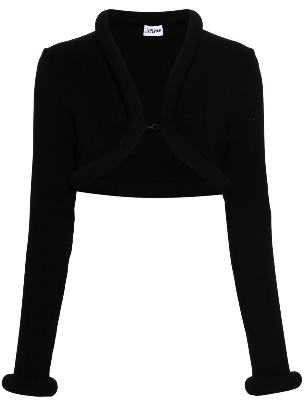 Jean Paul Gaultier padded-trim cropped cardigan - Black von Jean Paul Gaultier