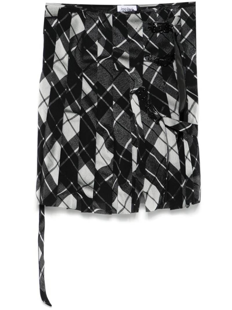 Jean Paul Gaultier plaid-check mini skirt - Black von Jean Paul Gaultier