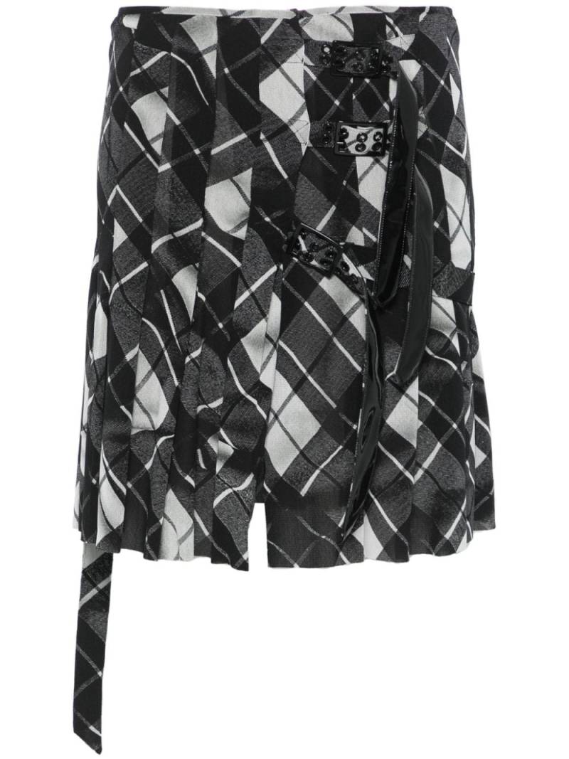 Jean Paul Gaultier plaid-check mini skirt - Black von Jean Paul Gaultier