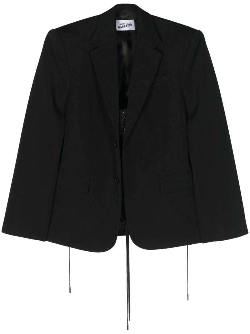 Jean Paul Gaultier single-breasted corset blazer - Black von Jean Paul Gaultier