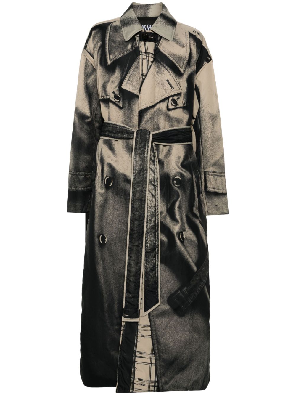 Jean Paul Gaultier trompe l'oeil padded coat - Neutrals von Jean Paul Gaultier