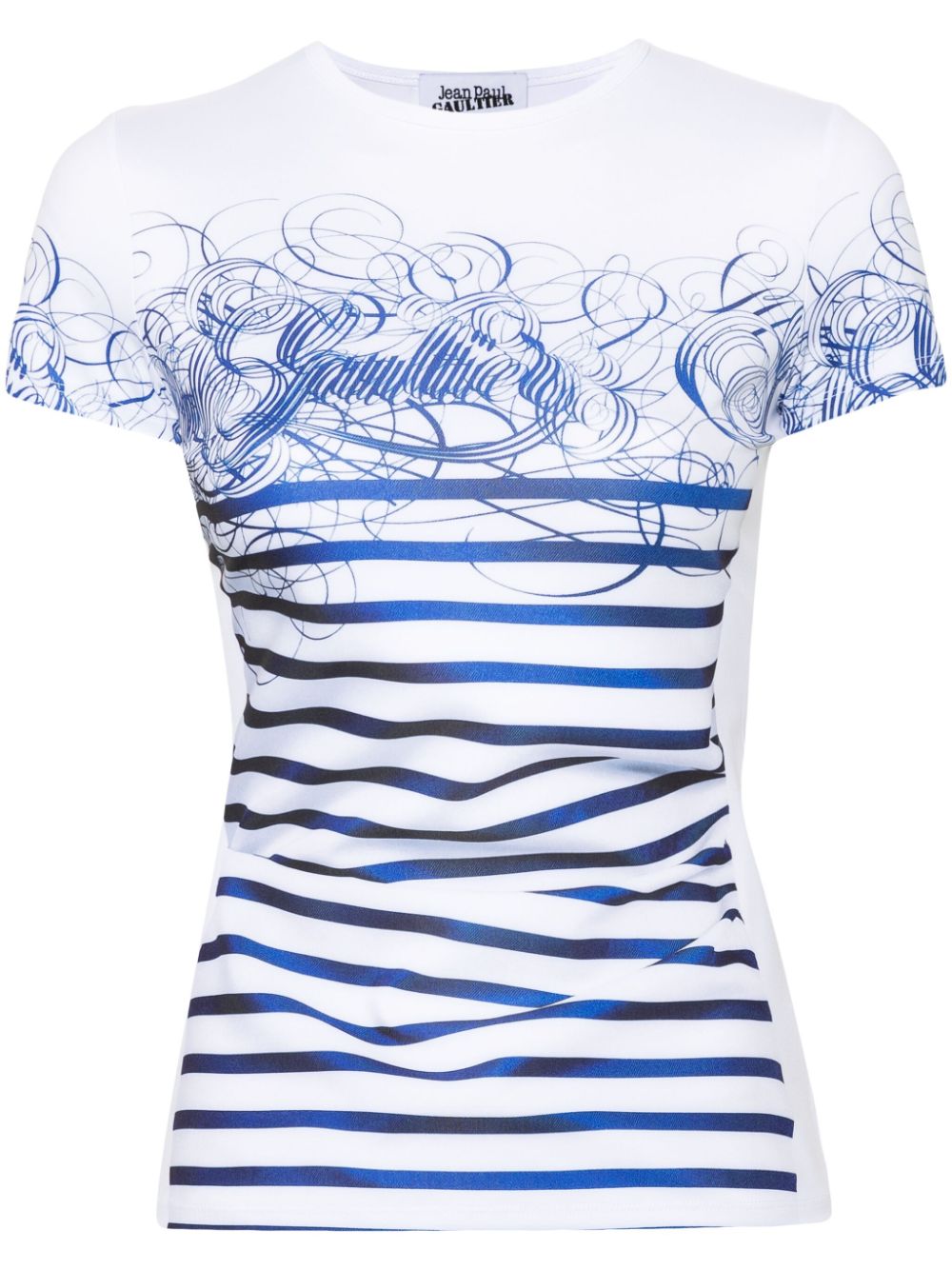 Jean Paul Gaultier trompe l'oeil-print T-shirt - White von Jean Paul Gaultier