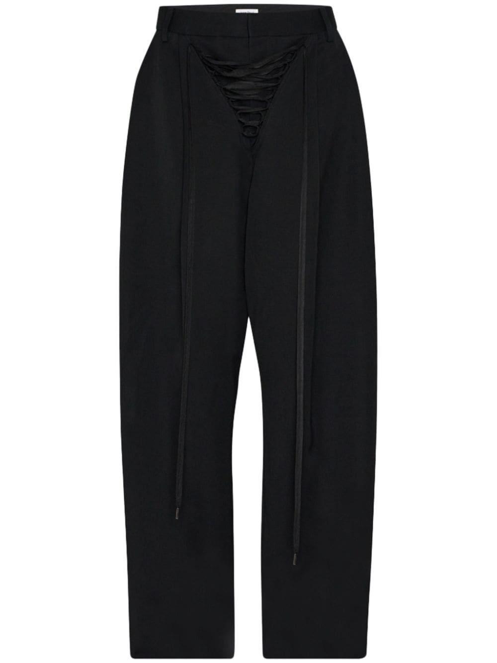 Jean Paul Gaultier wool tailored trousers - Black von Jean Paul Gaultier